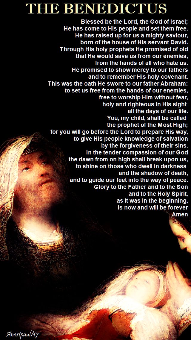 THE BENEDICTUS - 22 DEC 2017 VERSION FOR 2017