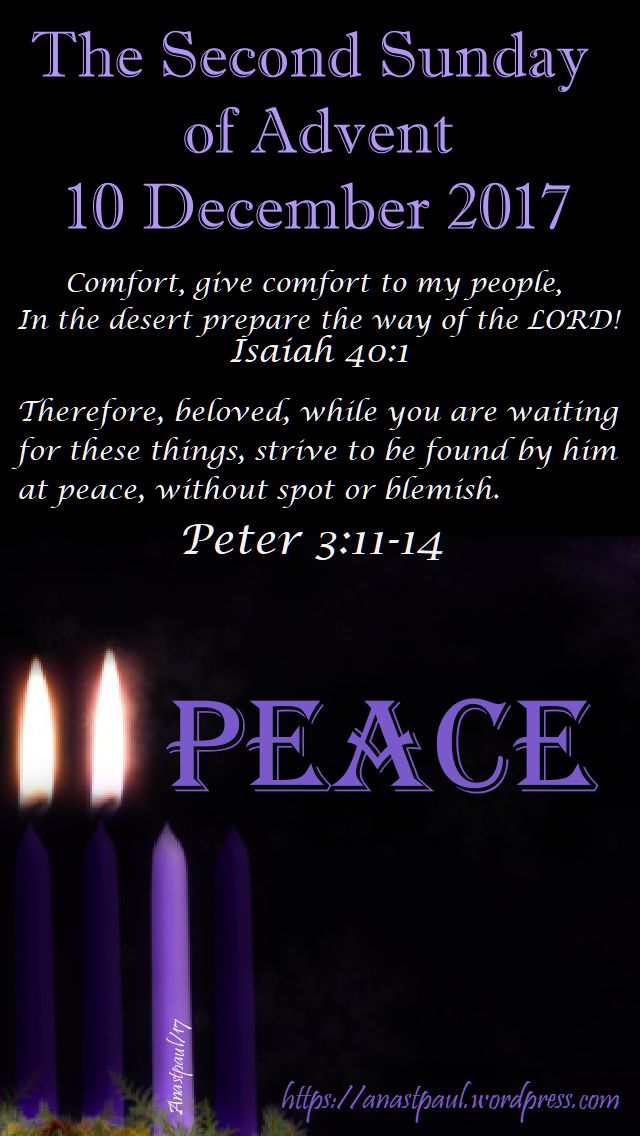 the second sunday of advent - 10 dec 2017