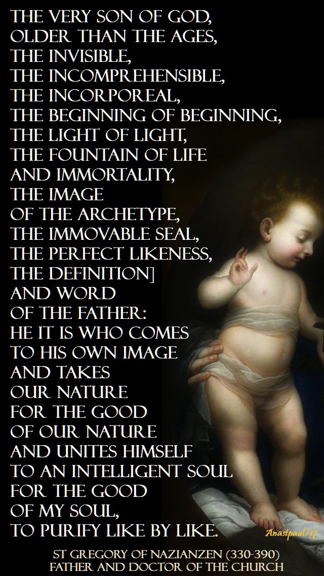 the very son of god - st gregory of naziazen