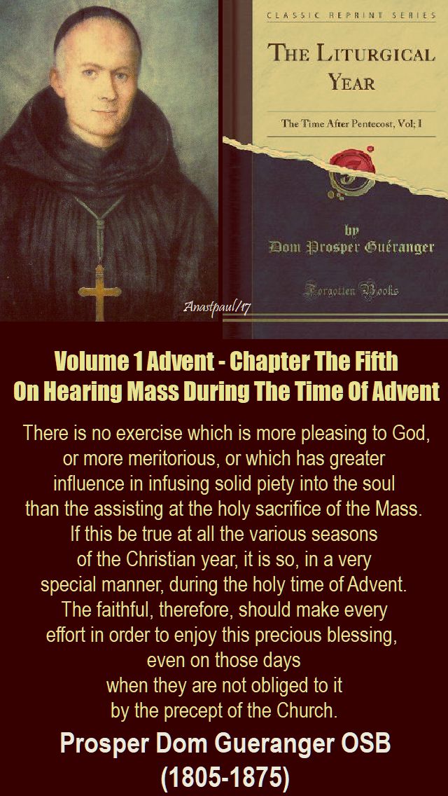 there is no exercise - dom gueranger - 4 dec 2017