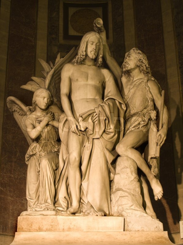 3599928-baptism-of-christ-statue-from-madeleine-church-in-paris
