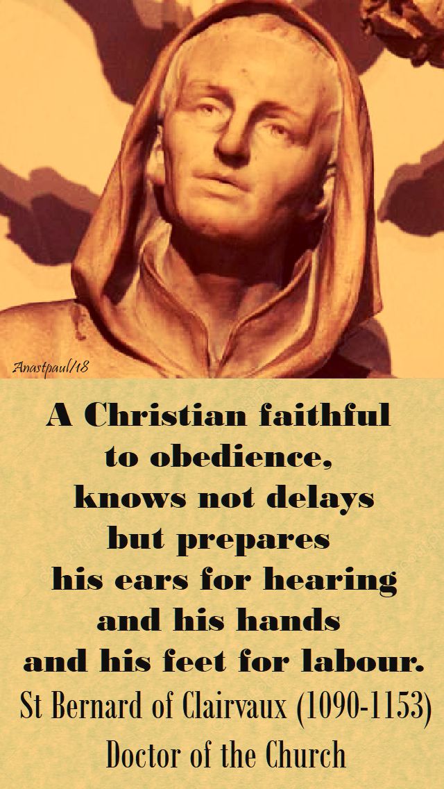 a christian faithful - st bernard - 26 jan 2018