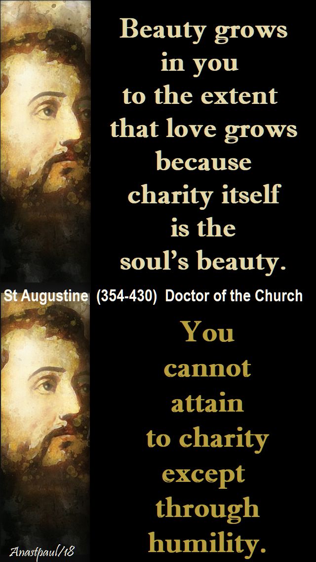 beauty grows in you - st augustine - 16 jan 2018