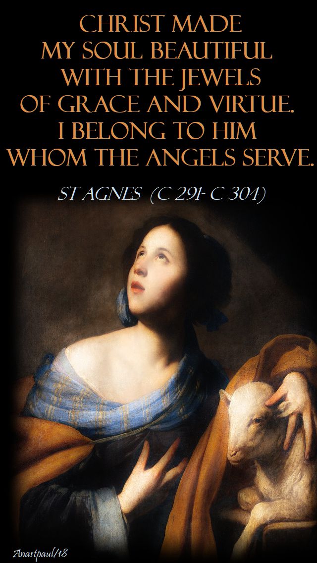 christ made my soul - st agnes - 21 jan 2018