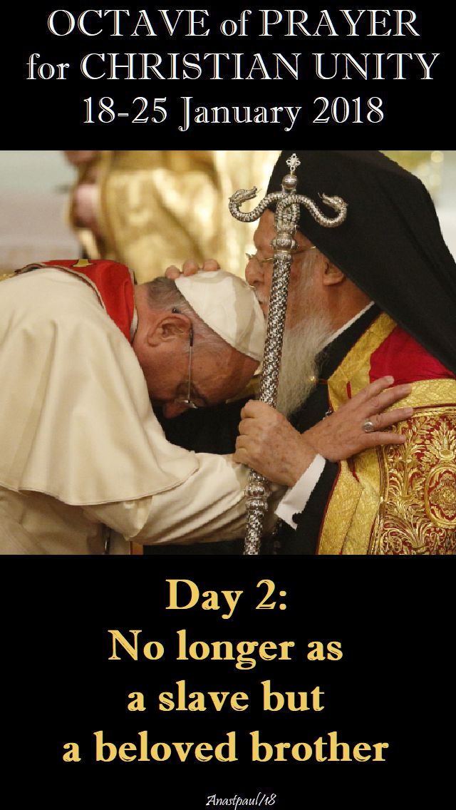 DAY 2 - 19 JAN - OCTAVE FOR CHRISTIAN UNITY - 19 JAN 2018