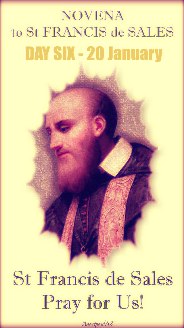 DAY SIX - ST FRANCIS DE SALES NOVENA - 20 JAN 2018jpg