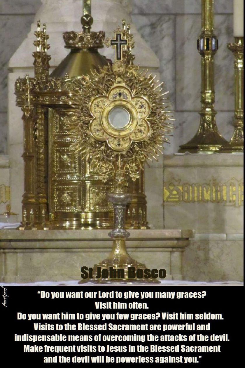 do you want our lord to give you many graces - st john bosco - 31 jan 2017