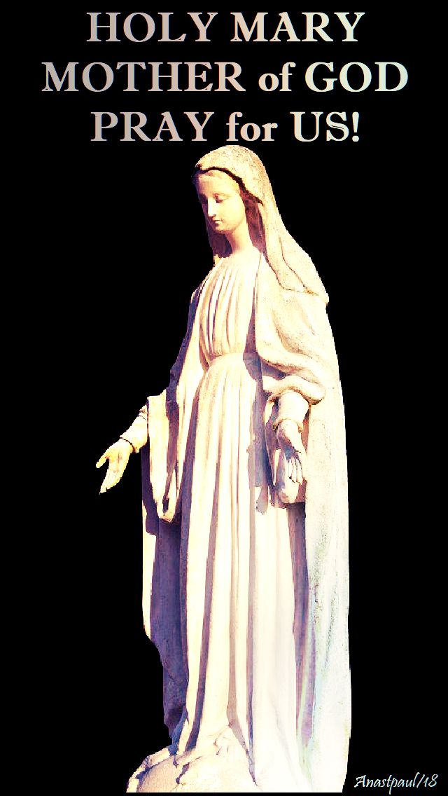 holy mary mother of god pray for us - 9 jan 2018