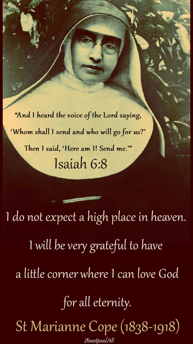 i do not expect - st marianne cope - 23 jan 2018