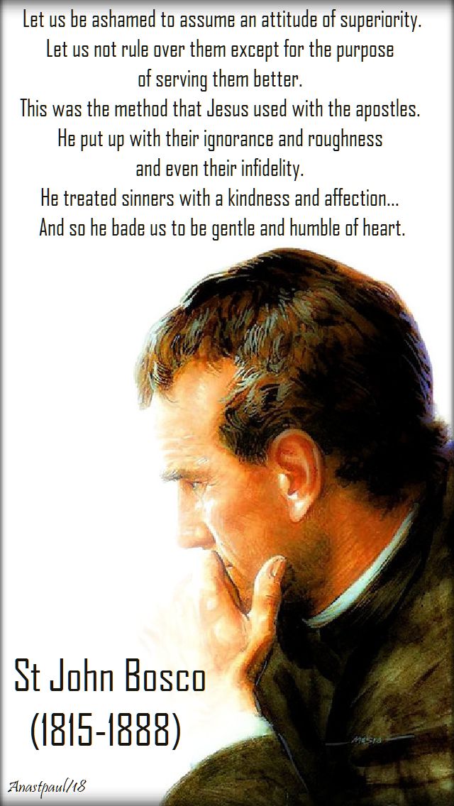let us be ashamed - st don bosco - 31 jan 2018