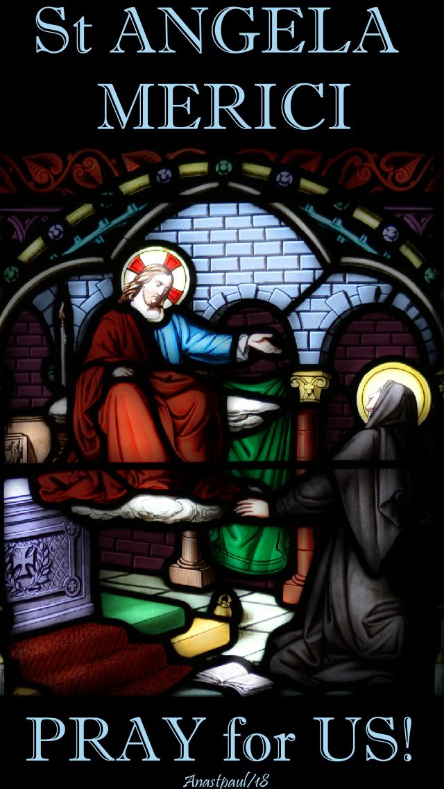 st angela merici - pray for us - 27 jan 2018