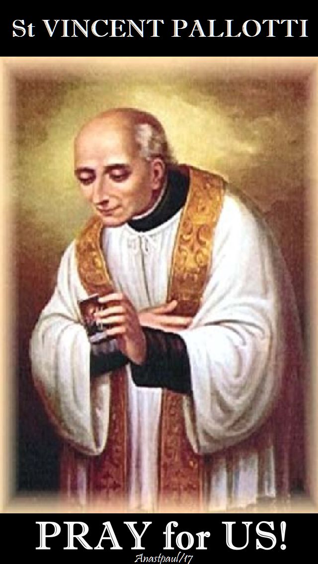 st vincent pallotti - pray for us - 22 jan 2018