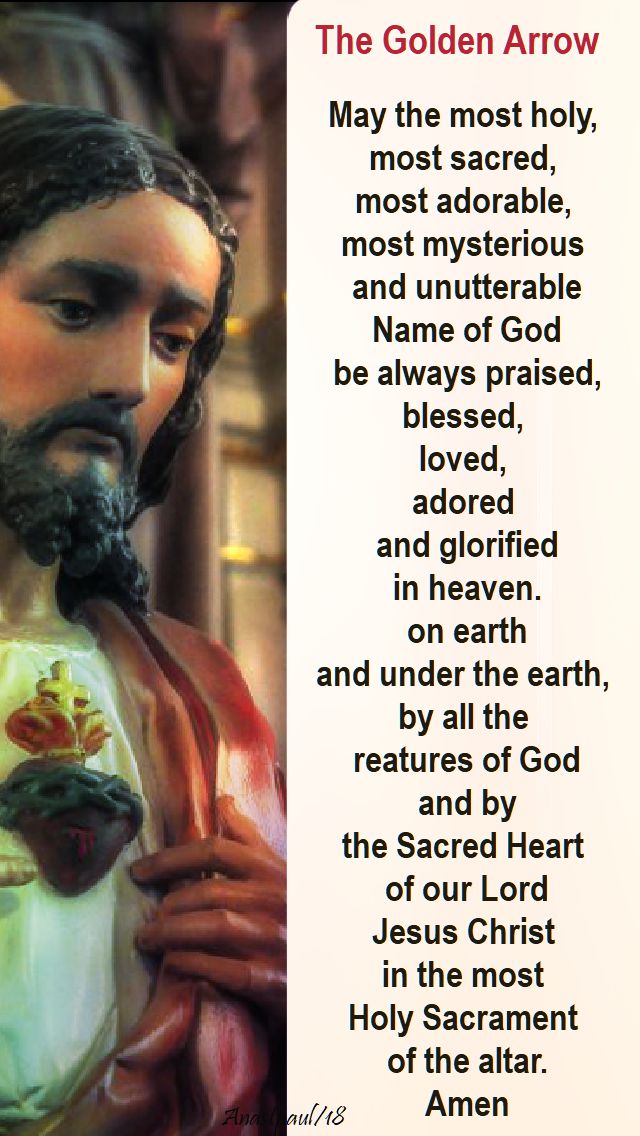 the golden arrow prayer - 12 jan 2018