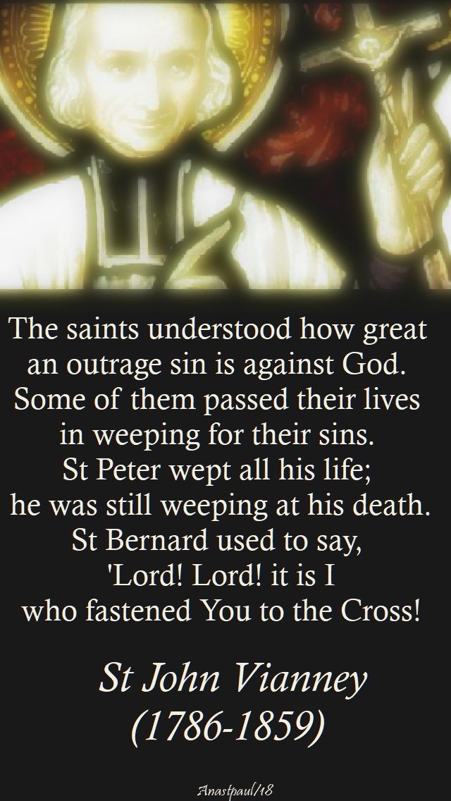 the saints understood - st john vianney - 29 jan 2018