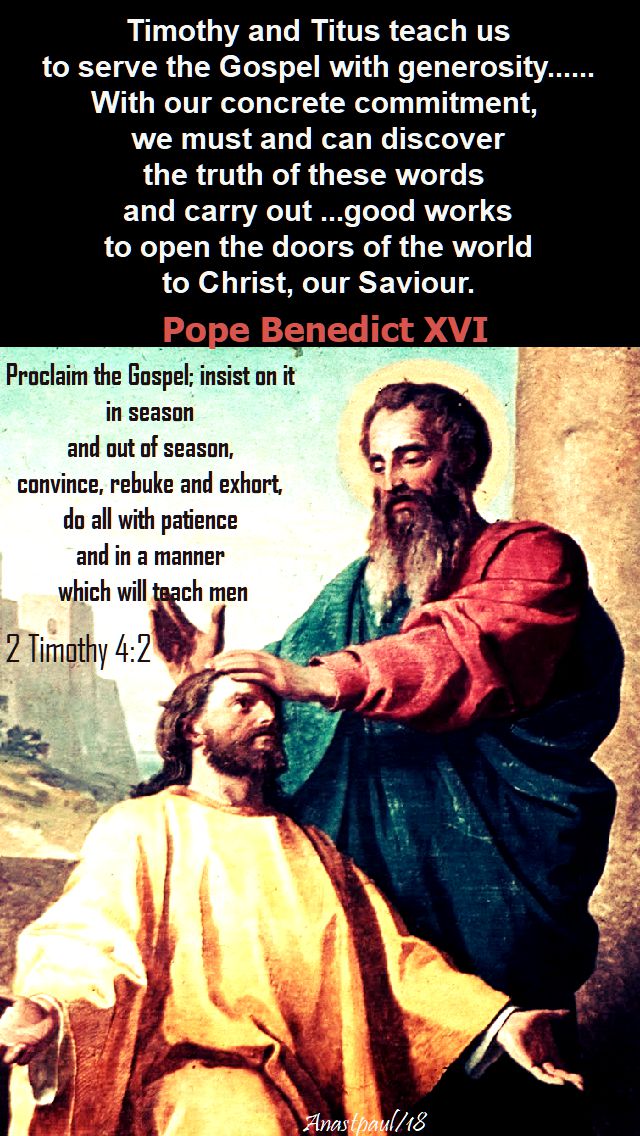 timothy and titus teach us - 26 jan 2018