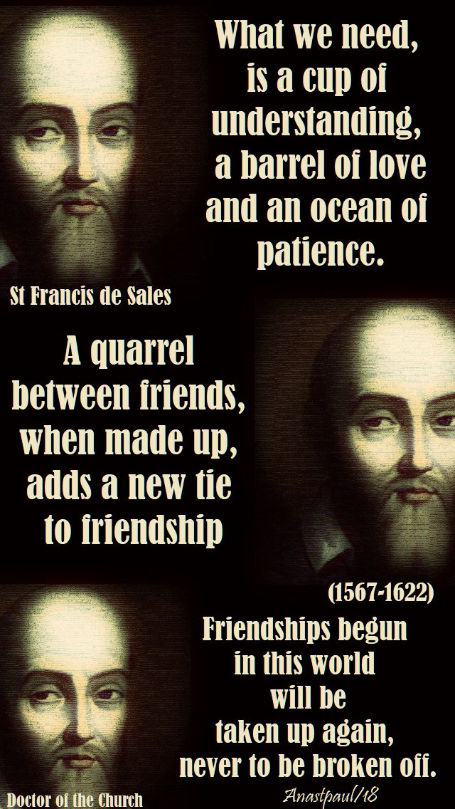 what we need - st francis de sales - 24 jan 2018