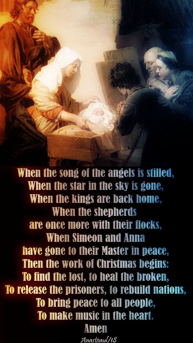 when the song of the angels is stilled - 8 jan 2018