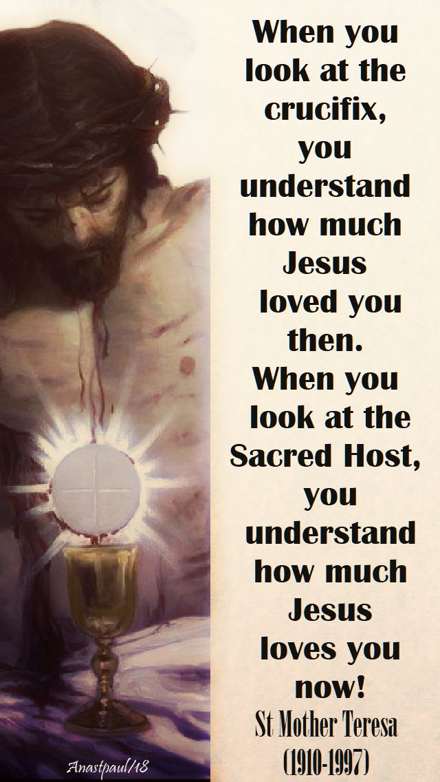 when you look - st mother teresa - 18 jan 2018