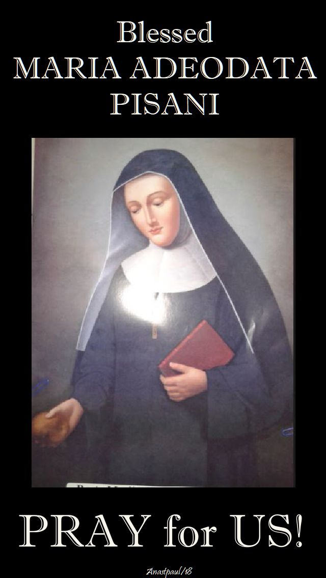 bl maria adeodata pray for us - 25 feb 2018