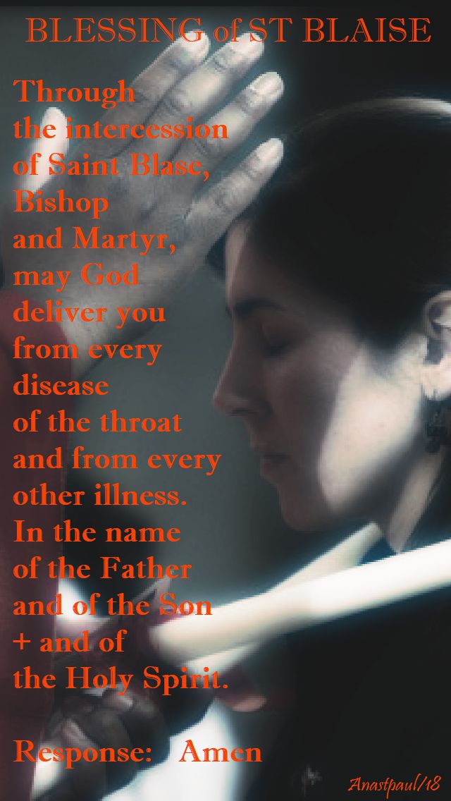 blessing of st blaise - 3 feb 2018