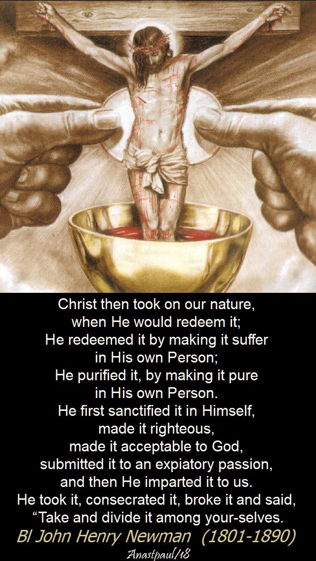 christ then took on our nature - bl john henry newman - no 2 25 feb 2018 - sunday reflection