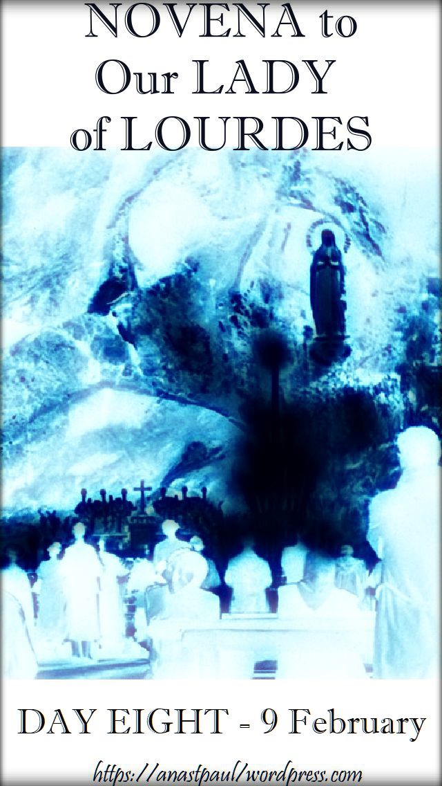 day eight - our lady of lourdes - 9 feb 2018