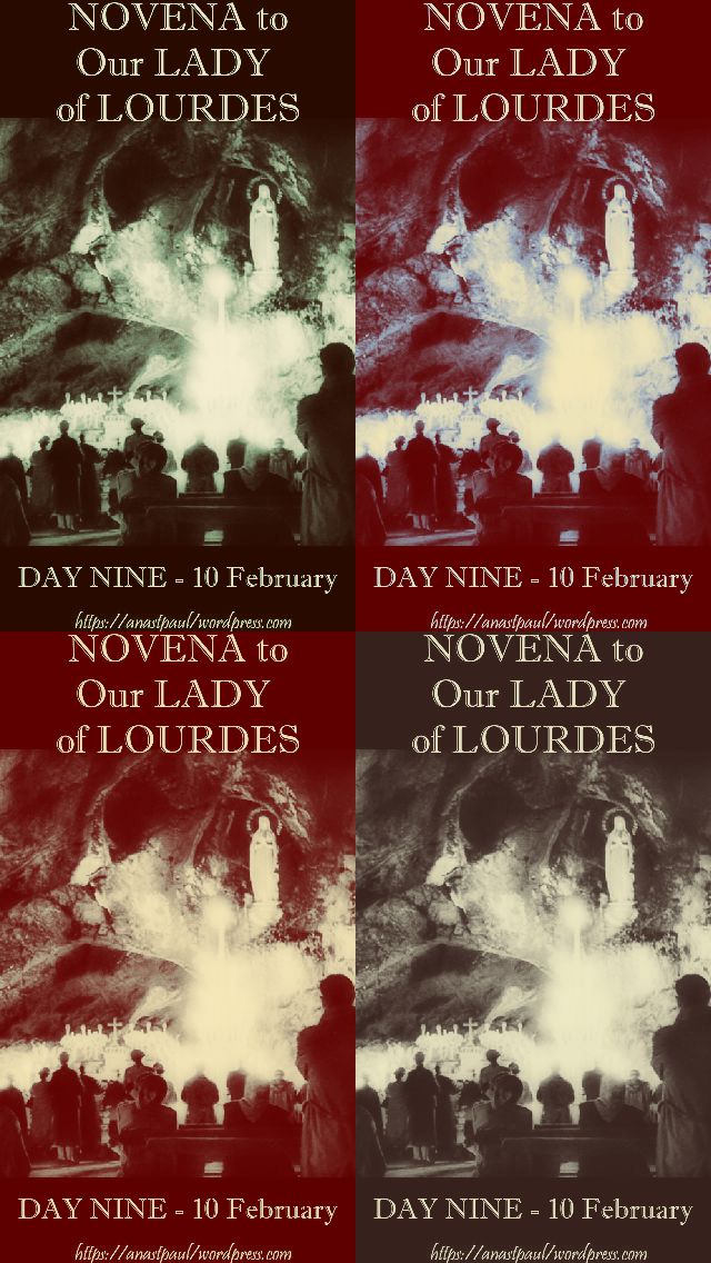 day nine - our lady of lourdes - 10 feb 2018