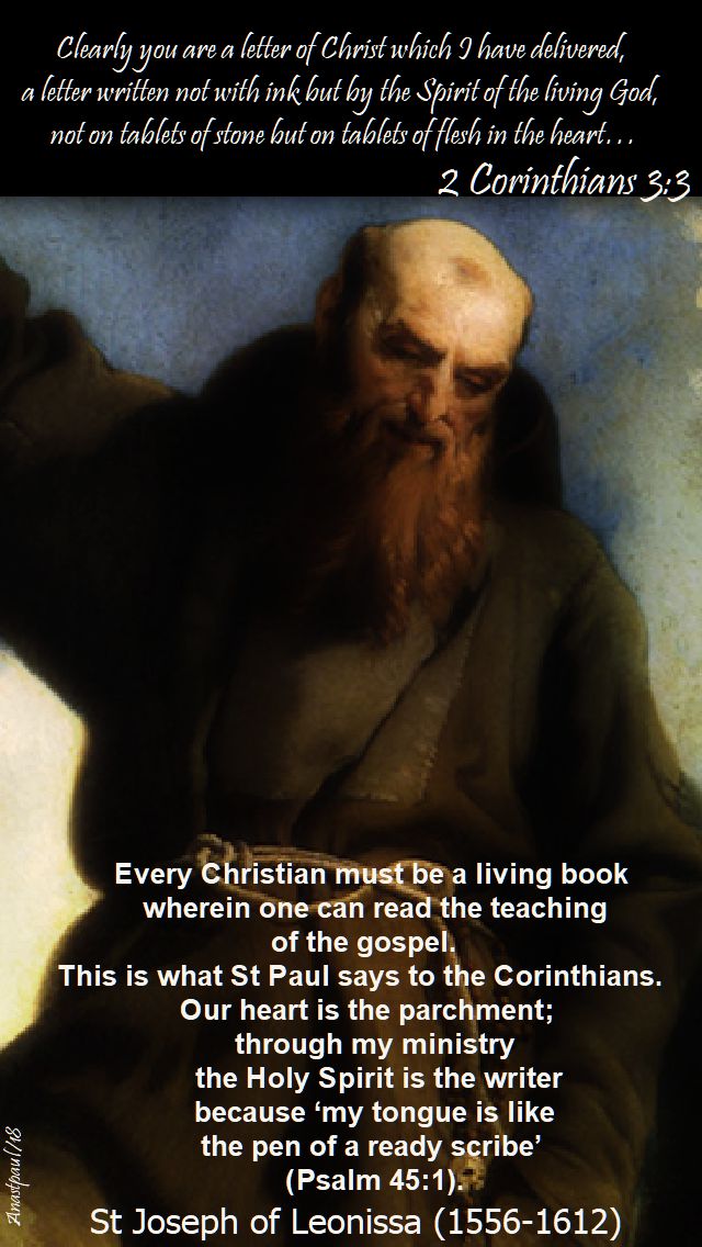 every christian must be a living book - st joseph of leonissa - 4 feb 2018