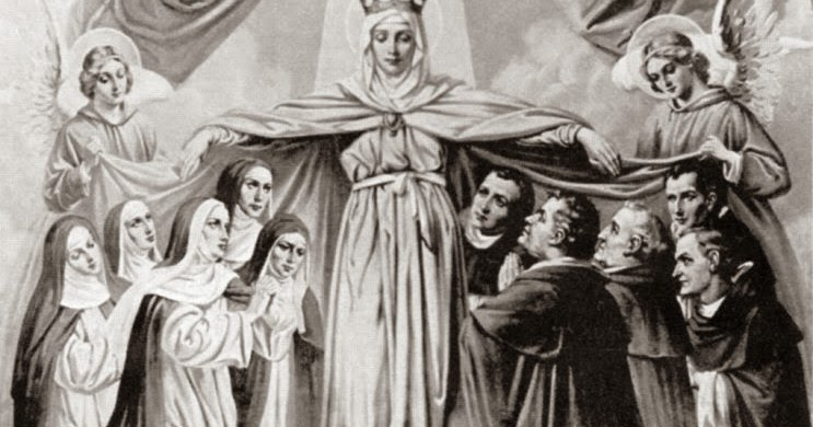 mary and the dominican saints