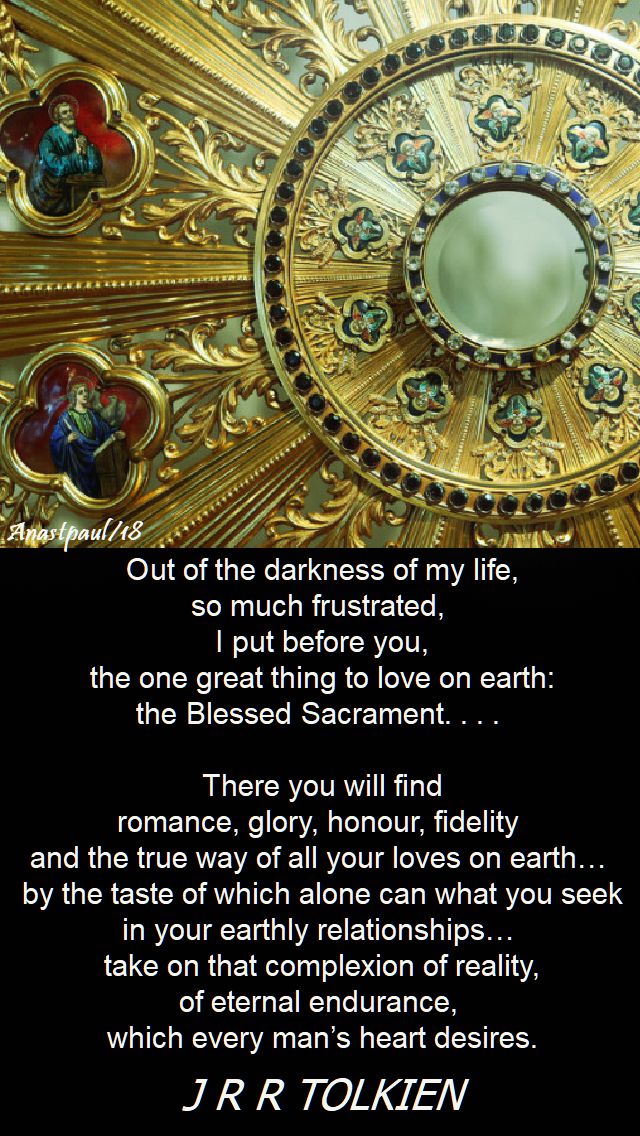 out of the darkness of my life - tolkien - 5 feb 2018