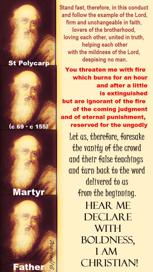 quotes of st polycarp-23 feb 2018