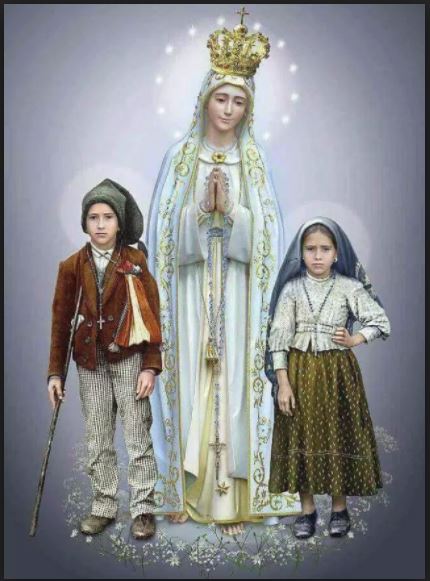sts francisco and jacinta and our lady of fatima