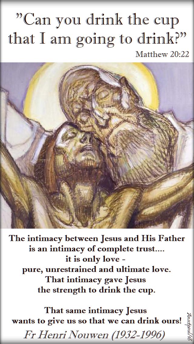 the intimacy between jesus and his father - 28 feb 2018-henri nouwen