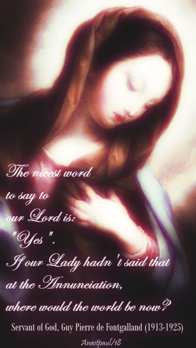 the nicest word - servant of god guy pierre de fontgalland - 24 feb 2018-no 2