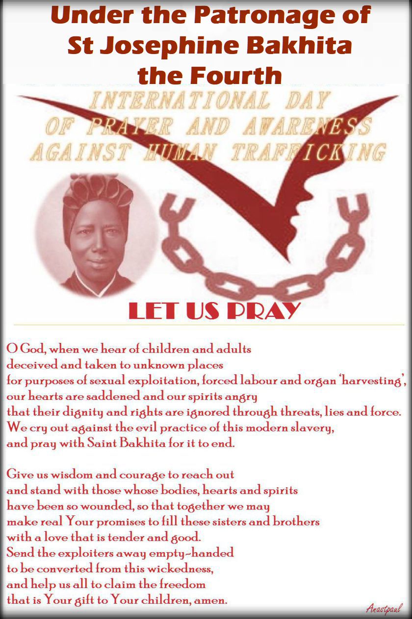 thrid-int-day-of-prayer-humantrafficking-st-bakhita-8-feb 2018