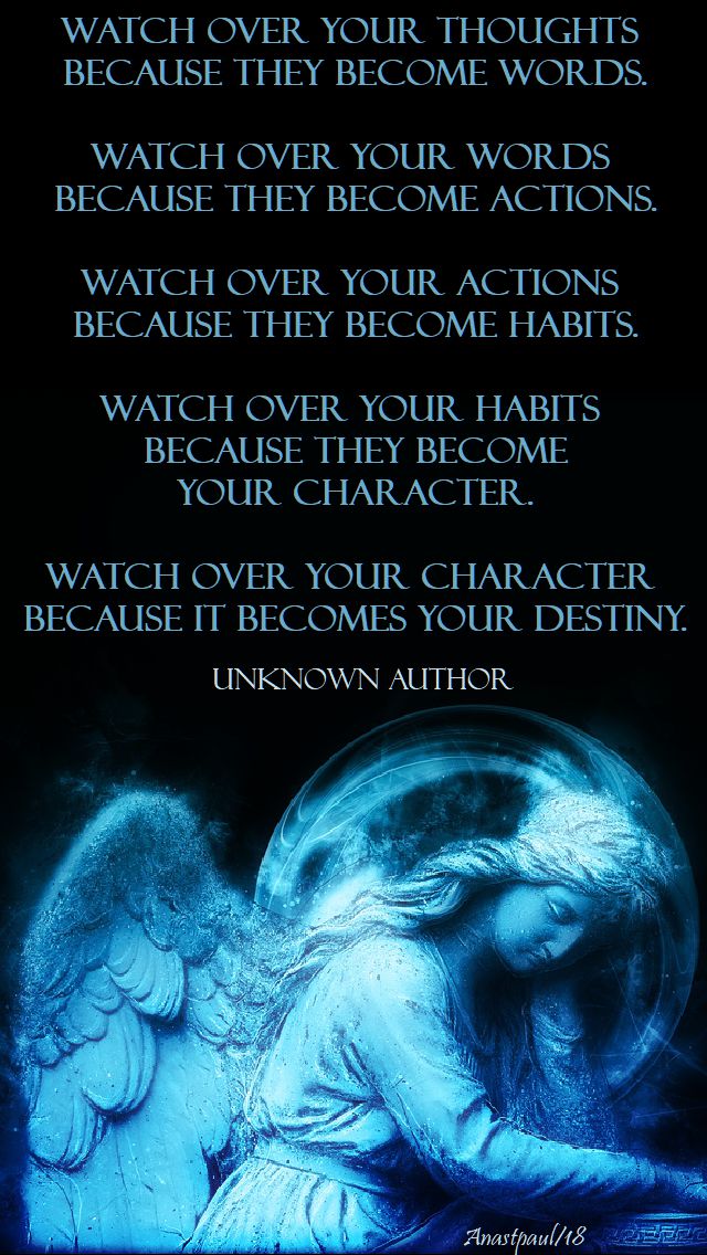 watch over your thoughts - unknown author - 25 feb 2018 2nd sun lent