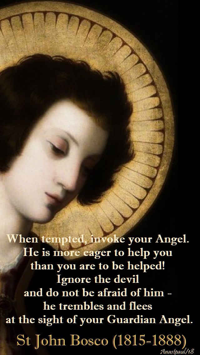when tempted invoke your angel - st john bosco - 1 feb 2018