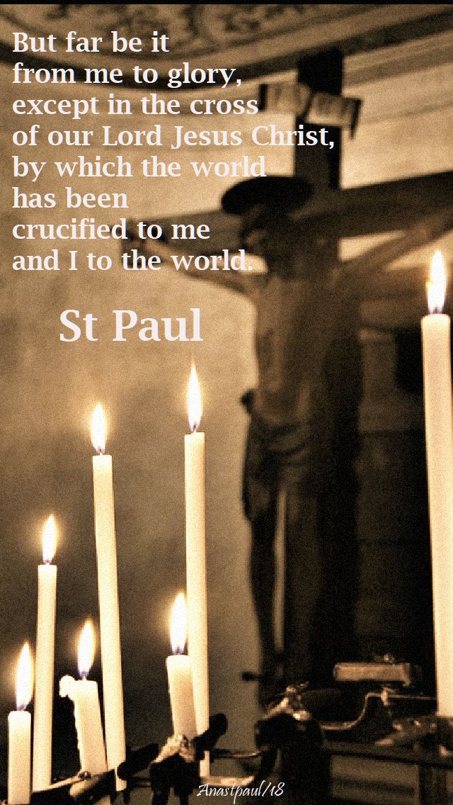 but far be it from me - st paul - good friday 30 march 2018