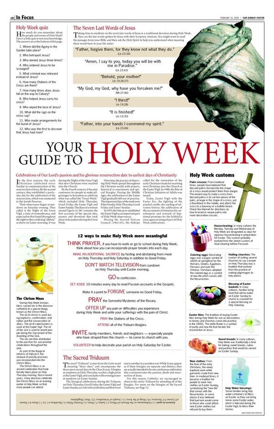 holy week info
