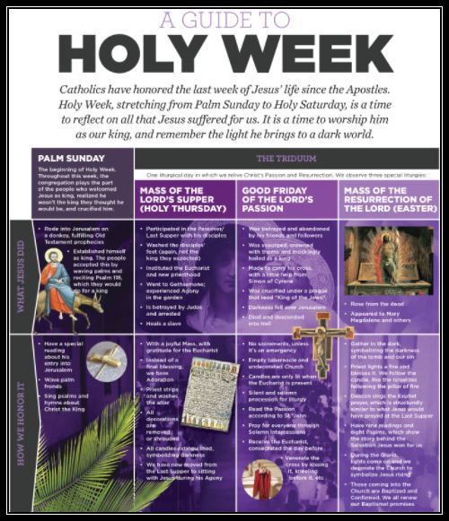 holy week with border