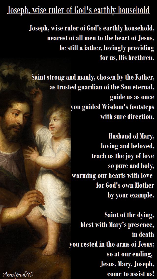 joseph wise ruler of god's earthly household - 19 march 2018