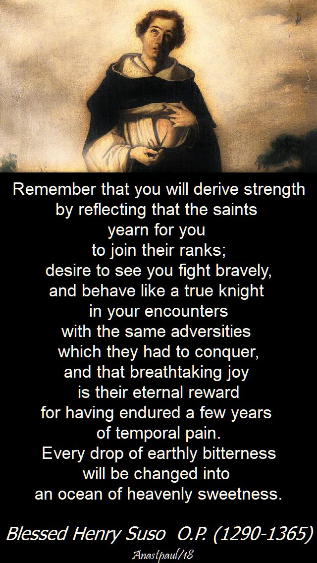 remember that you will - bl henry suso - 23 march 2018