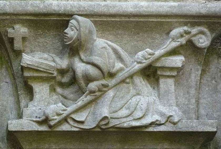 st gertrude of nivelles - patron of cats.2