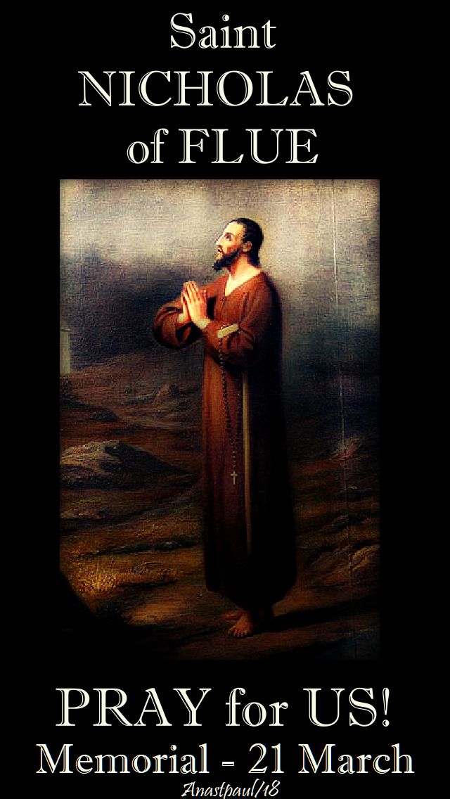 st nicholas of flue pray for us - 21 march 2018-no 2