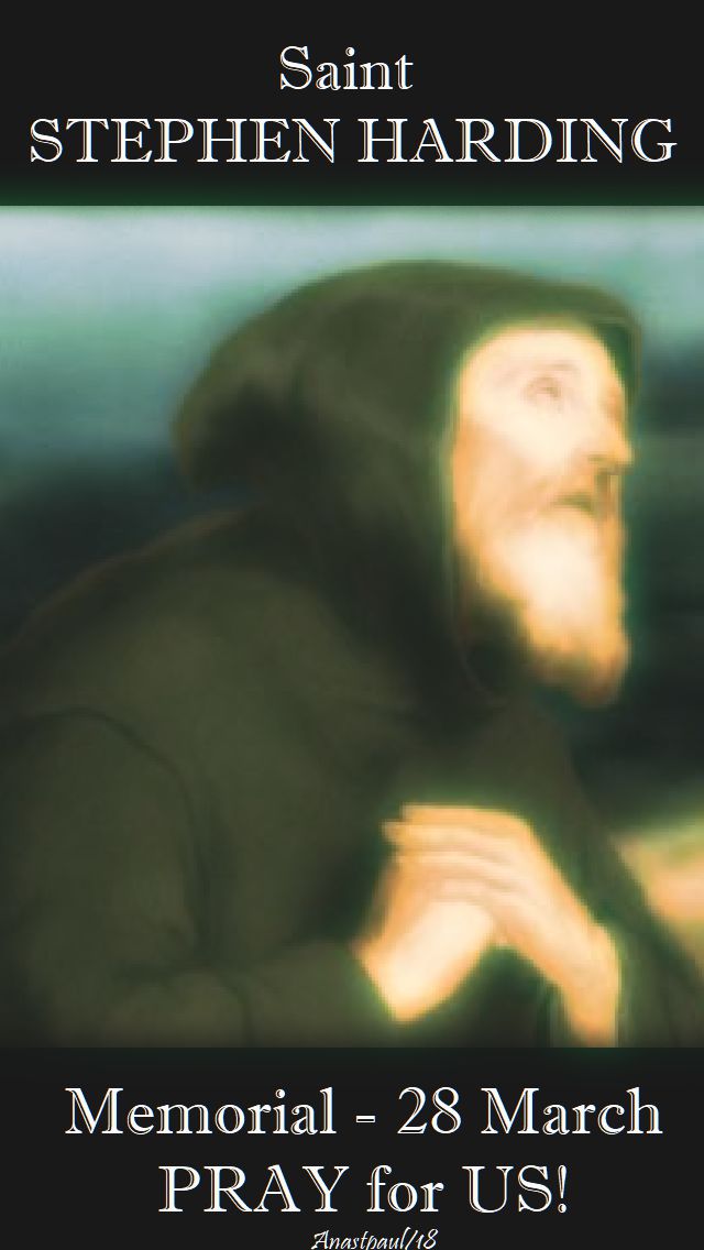 st stephen harding pray for us - 28 march 2018