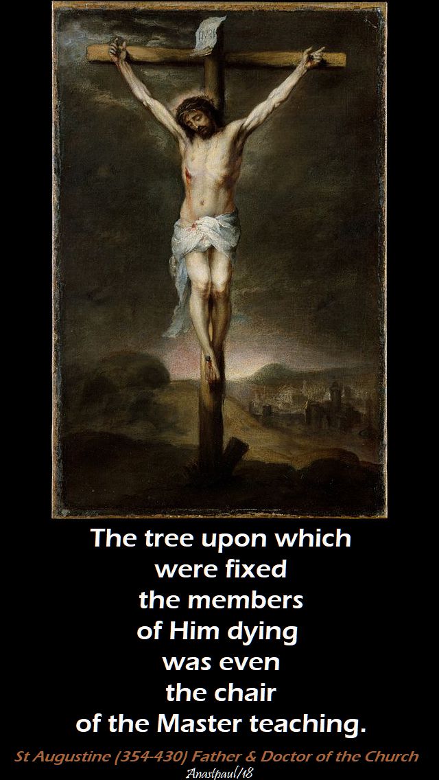 the tree upon which were fixed - st augustine - 27 march 2018