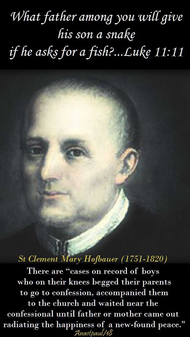 there are cases on record - st clement mary hofbauer - 15 march 2018