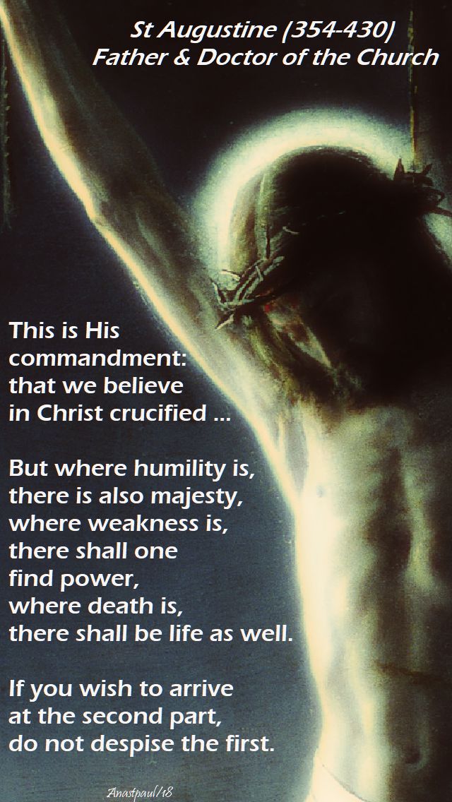 this is his commandment - tues of holy week - st augustine - 27 march 2018