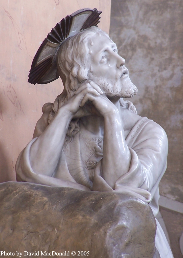 vatican - statue at the gethsemane steps in rome
