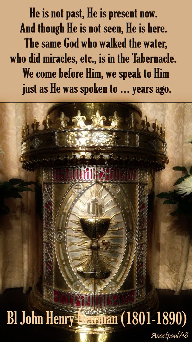 he is not past, he is present now - bl john henry newman - sunday reflection - 8 april 2018 - div mercy sunday